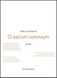 O sacrum convivium SATB choral sheet music cover